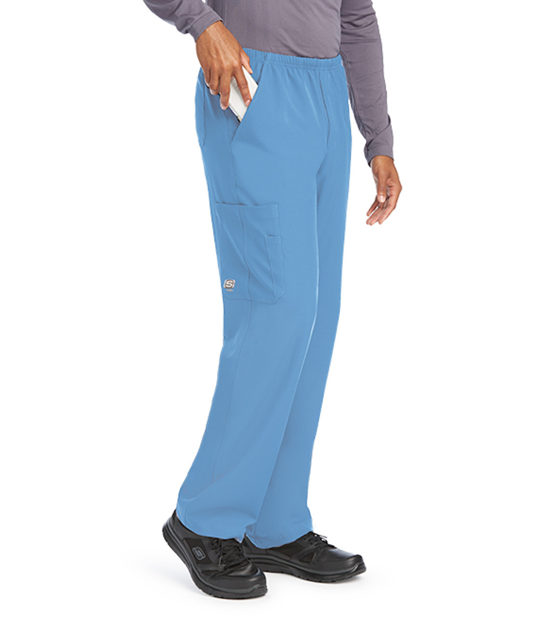 Skechers Men's Structure Elastic Waistband Zip Fly Scrub Pant - Scrubs  Direct