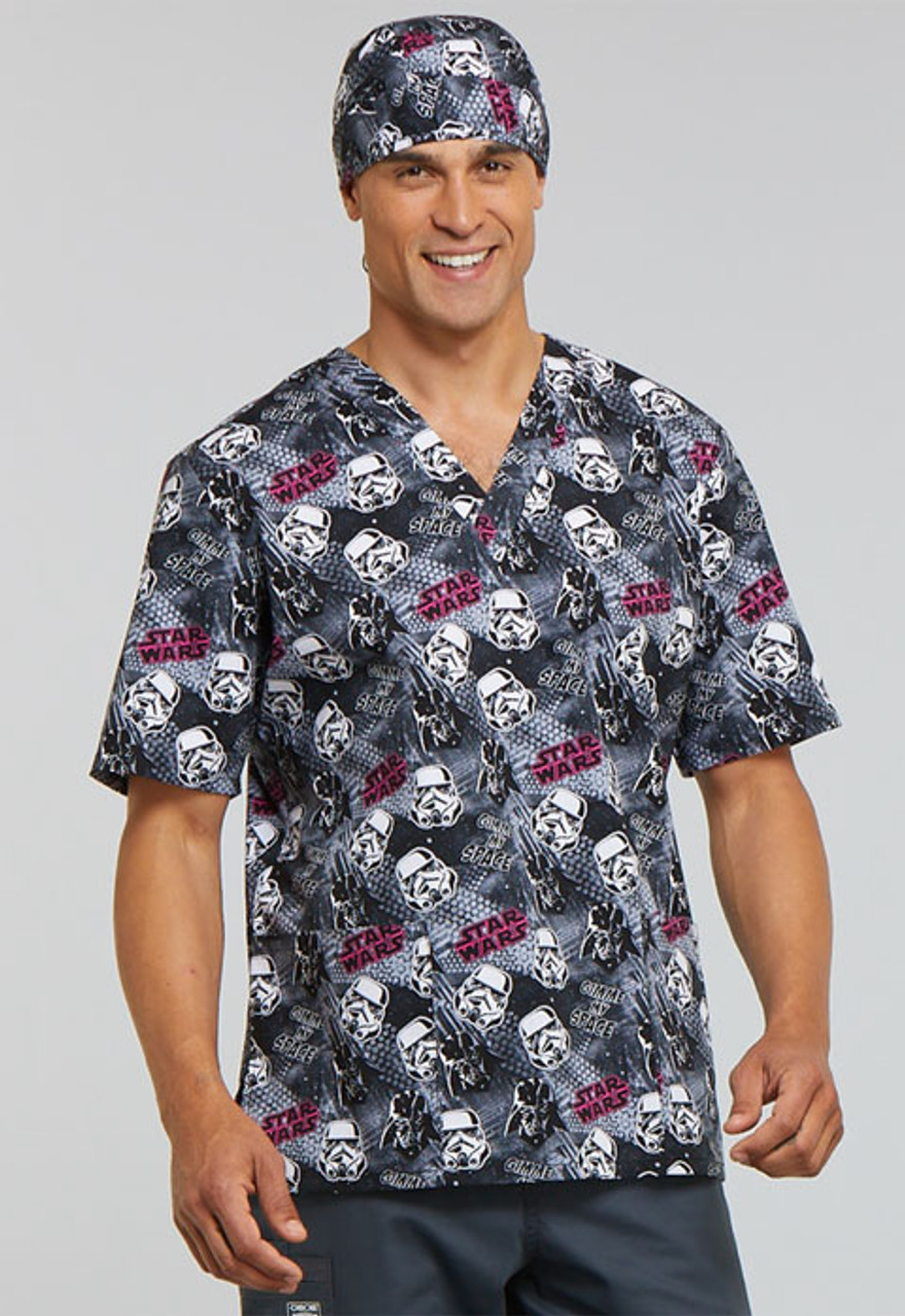 Star Wars Storm Troopers Scrub Top For Men