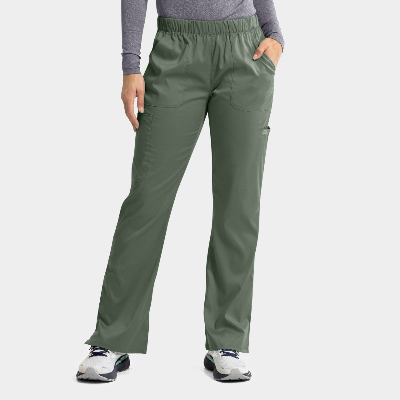 Edge 6801 by IRG Women's Full Elastic Scrub Pant | Boot-Cut Leg