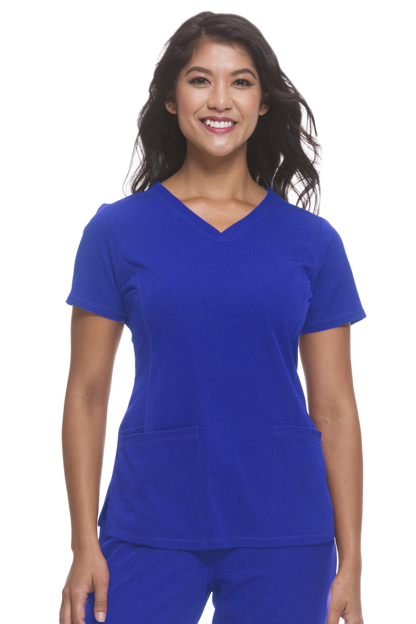 Women's Monica V-Neck Solid Scrub Top