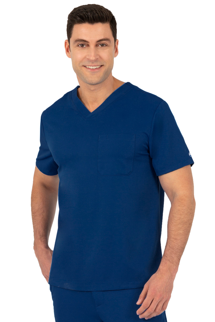 Healing Hands Men's V Neck Scrub Top 2591