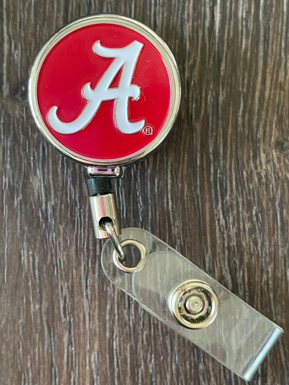 University of Alabama Red Retractable Badge Reel