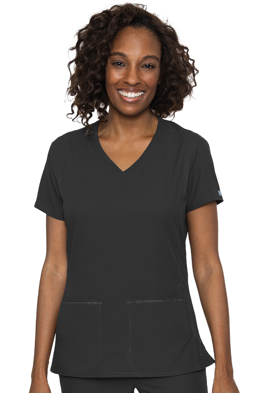 Med Couture Insight Style MC2468 Women's 4-Pocket Side Pocket Top