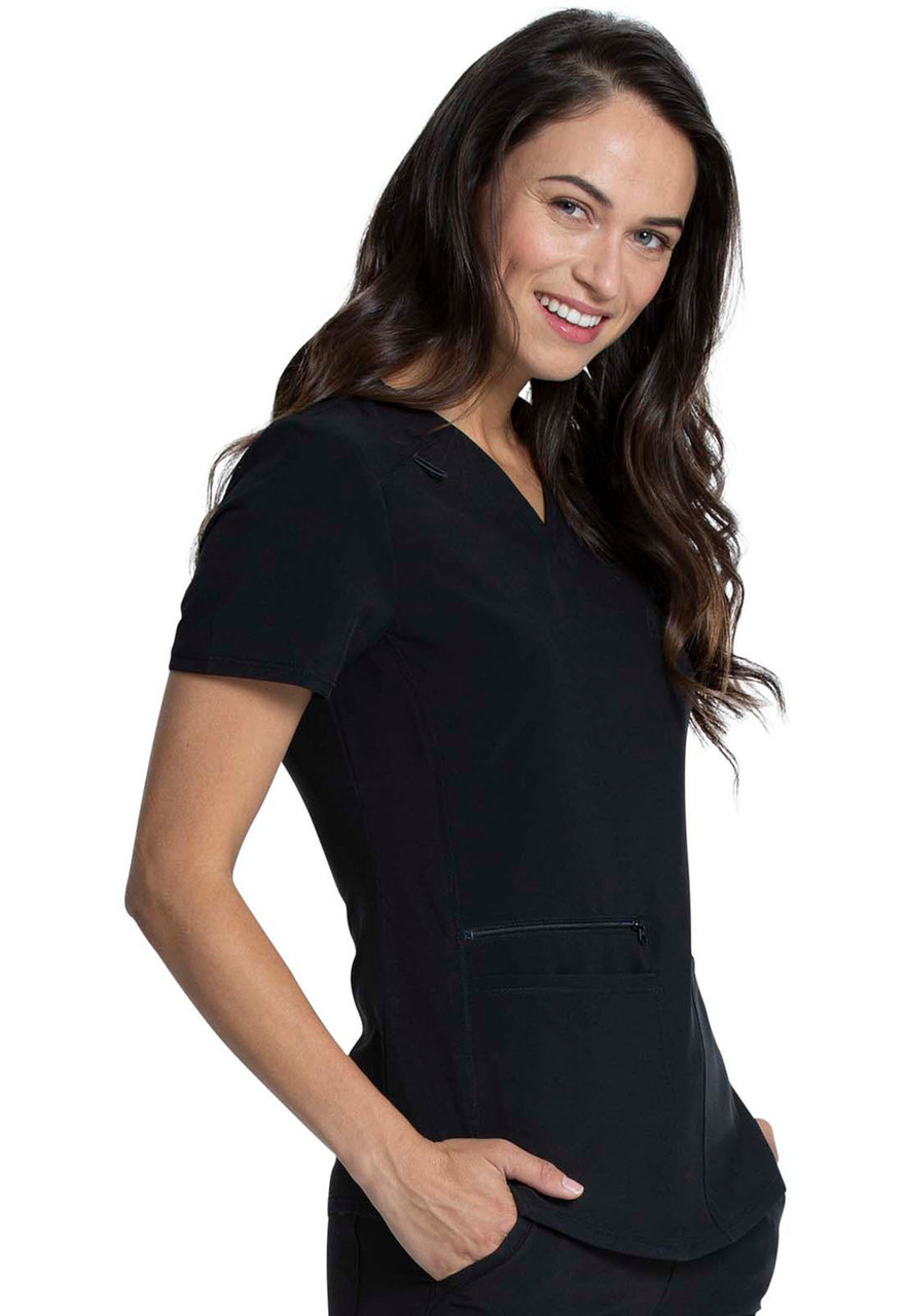 Allura CKA685 by Cherokee Women's 3-Pocket V-Neck Scrub Top