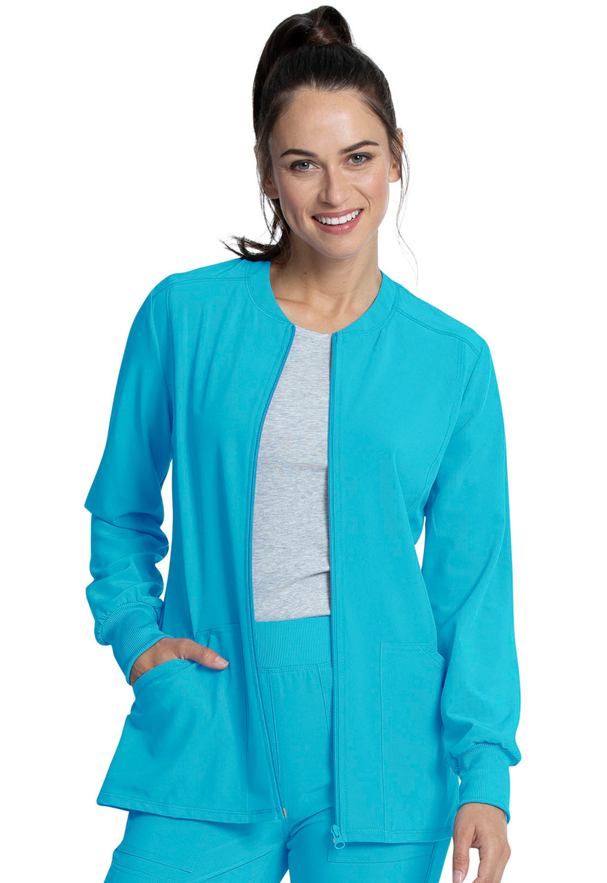 Allura CKA384 by Cherokee Women's Zip-Front Scrub Jacket | Scrub