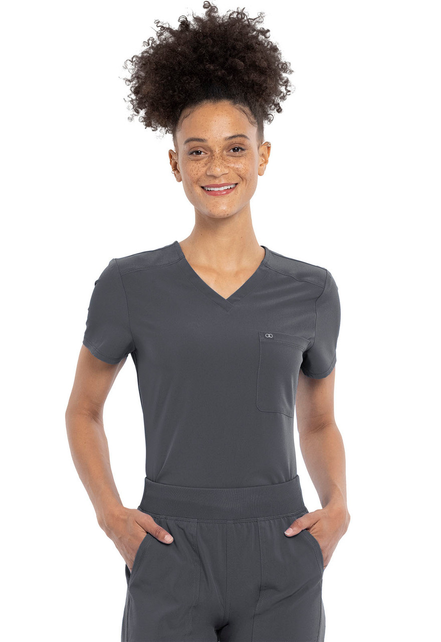 Allura CKA690 by Cherokee Women's Tuckable V-Neck Top | Scrub Identity