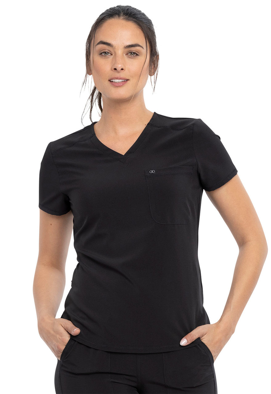 Allura CKA690 by Cherokee Women's Tuckable V-Neck Top | Scrub Identity