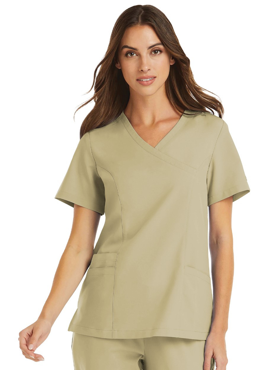 Maevn Momentum 5002 Women's Mock Wrap Scrub Top | Performance