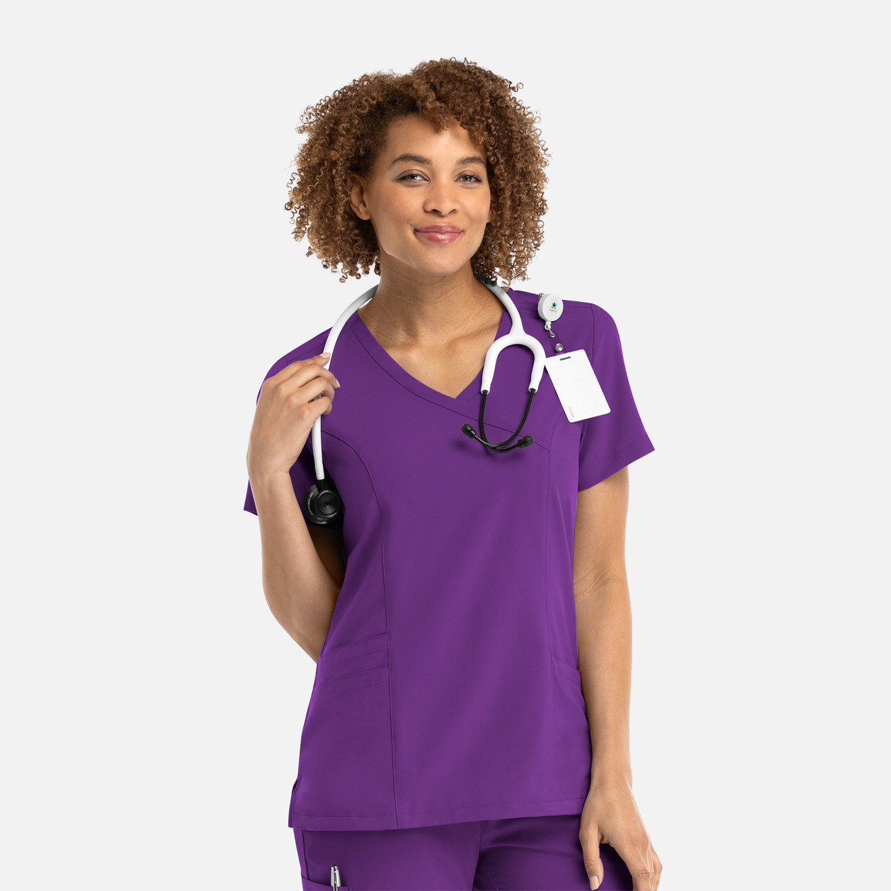 Maevn Momentum 5002 Women's Mock Wrap Scrub Top | Performance