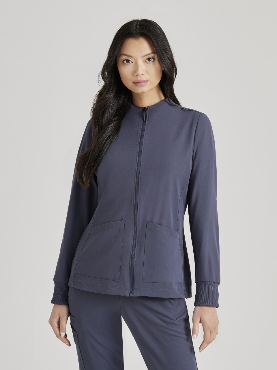 Barco Unify BUW884 Women's Front Zip Warm-Up Jacket | Scrub Identity
