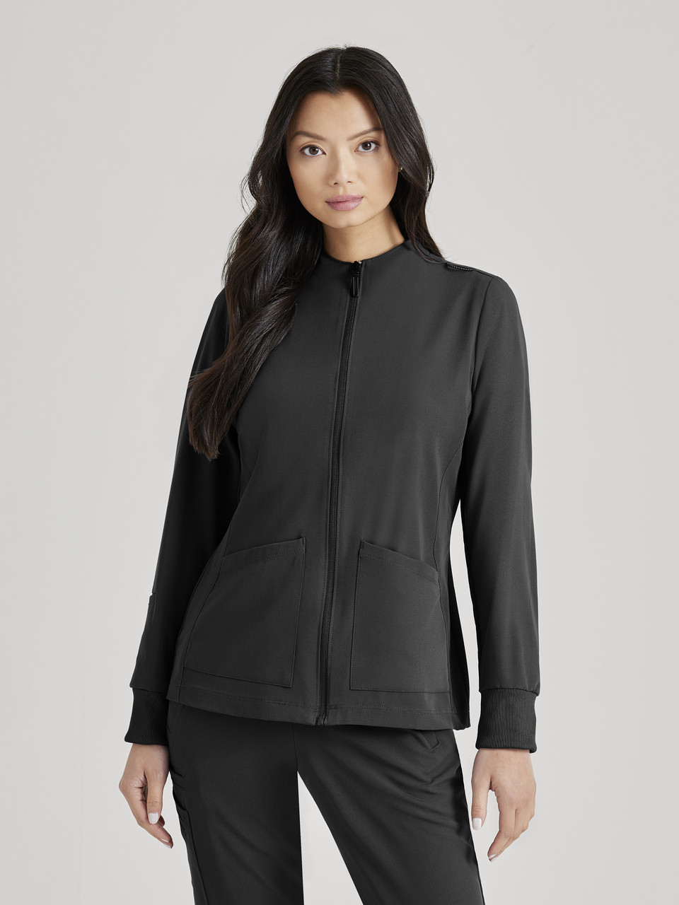 Barco Unify BUW884 Women's Front Zip Warm-Up Jacket | Scrub Identity