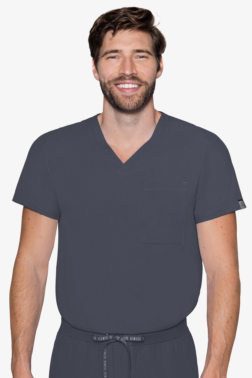 Med Couture Insight Style MC2478 Men's V-Neck Scrub Top | Scrub