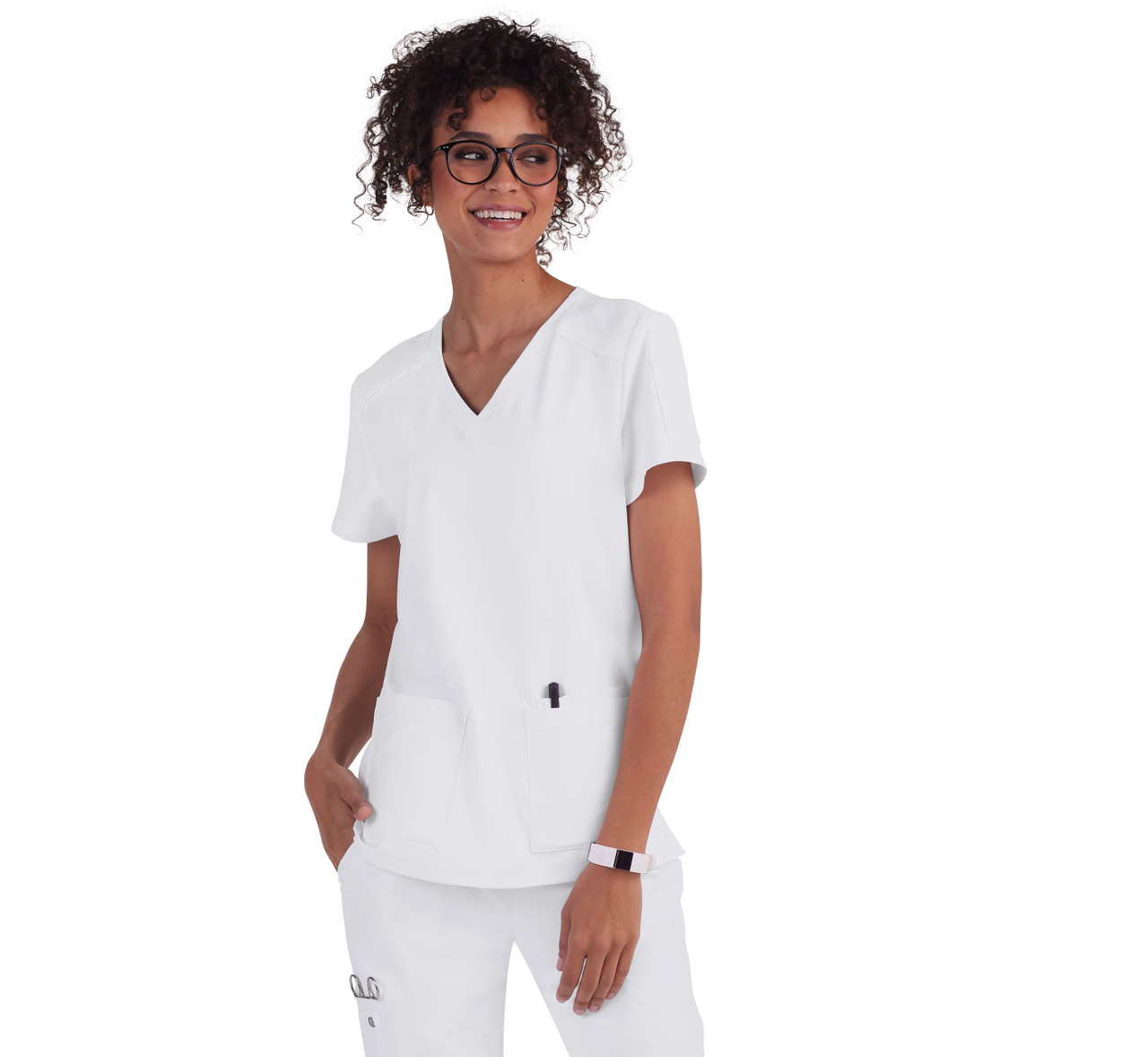 koi Cureology Cardi Style C101 Women's 3-Pocket V-Neck Scrub Top