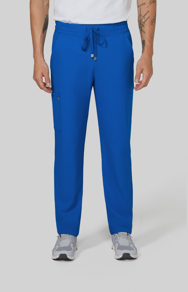 極美品✨Curensology &RC ボーダープルオーバー　ブルー koi Cureology Neuro Style C601 Men's Straight Leg Cargo Scrub Pant