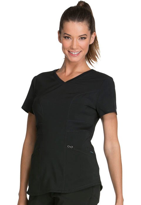 Infinity 2624 Round Neck Antimicrobial Scrub Top For Women