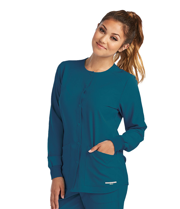 Jockey 2356 Button Front Scrub Jacket for Women Available in 6 Colors