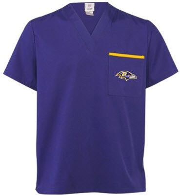 Baltimore Ravens Women's NFL Scrub Top Scrub Identity