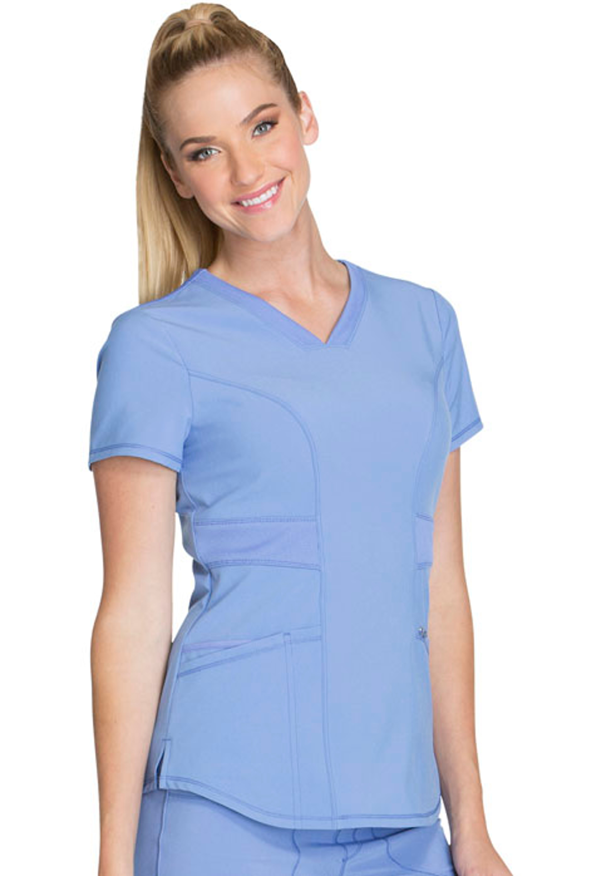 Infinity 2624 Round Neck Antimicrobial Scrub Top For Women