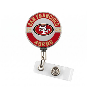 San Francisco 49ers Premium Metal Badge Reel