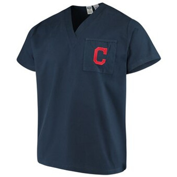 MLB Boston Red Sox Womens Short Sleeve V-Neck Shirt-Blue-Size