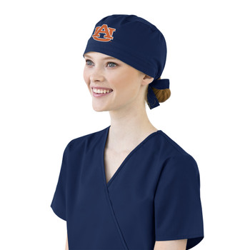 Auburn Tigers Navy Scrub Cap for Women