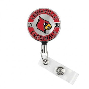 University of Louisville Cardinals Premium Metal Badge Reel 