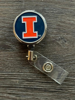 University of Illinois Badge Reel Navy