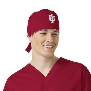 Indiana Hoosiers Men's Scrub Hat in Crimson - Scrub Identity