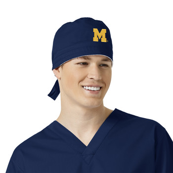University of Michigan Navy Scrub Cap for Men