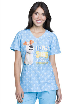 The Secret Life of Pets Scrub Top For Women