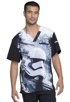 Star Wars Men's Storm Trooper Scrub Top