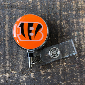 Cincinnati  Bengals Orange Retractable Badge Reel 