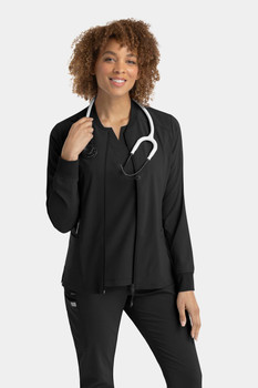 Epic Women's Zip Front Scrub Jacket style 4812