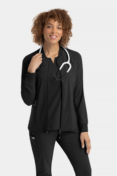 Epic Women's Zip Front Scrub Jacket style 4812