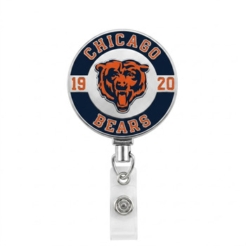 Chicago Bears Premium Metal Badge Reel 