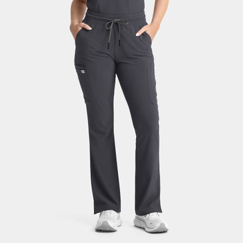 IRG Epic Women's Flare Leg Scrub Pant Style 9813 in Pewter
