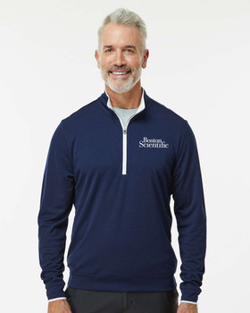 Boston Scientific  : Adidas Men's Performance Lightweight Quarter-Zip Pullover  (Embroidered with BSC logo)
