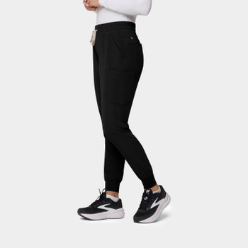 TEMPO T202 Women's 6-Pocket Jogger Pant in Black - Scrub Identity