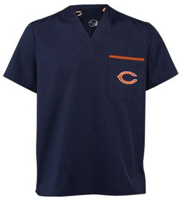 Chicago Bears V Neck Scrub Top