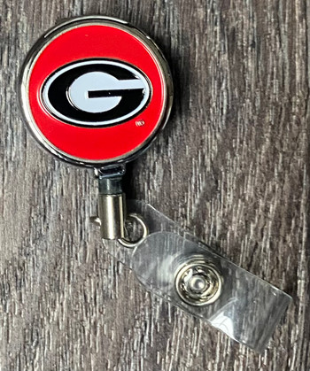 Georgia Bulldogs Retractable Badge Reel Red