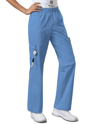 Cherokee Core Stretch 4005 : Mid Rise Pull On Cargo Scrub Pant For Women