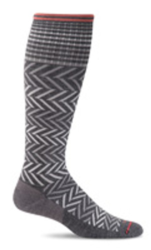 SOCKWELL WOMEN'S CHEVRON MODERATE GRADUATED COMPRESSION SOCKS (15-20MMHG)