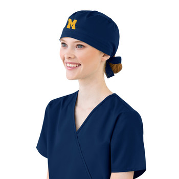 University of Michigan Navy Scrub Cap 