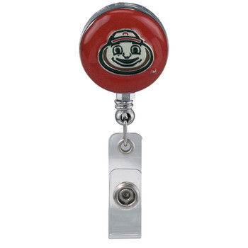 Ohio State Brutus Buckeye Retractable Badge Reel - Licensed Badge Reel