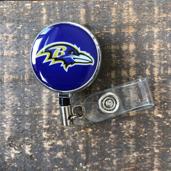 Baltimore Ravens Purple Retractable Badge Reel 