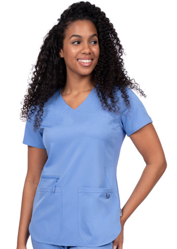 Ava Therese Women's Mock Wrap Scrub Top style 1057