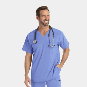 Epic Men's V Neck Scrub Top style 4851