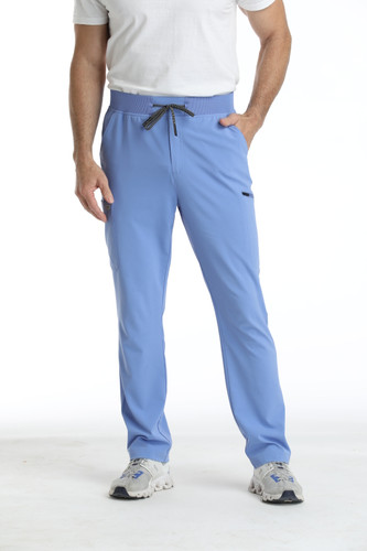 IRG Epic Men's Straight Leg Cargo Scrub Pant Style 9851 in Ciel