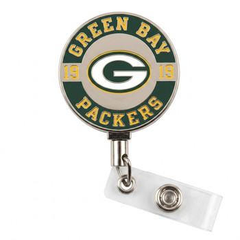 Green Bay Packers Premium Metal Retractable Badge Reel