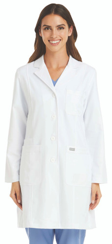 Maevn Momentum Women's Full Length Lab Coat 36" Style 5071
